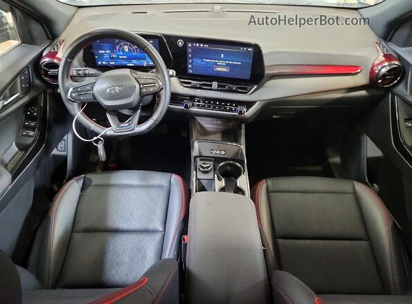 3GNAXTEG4SL176022 2025 CHEVROLET EQUINOX Blue Вид панелі приладів