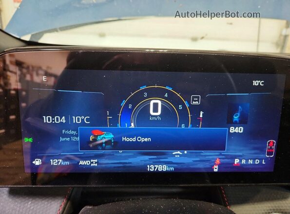 3GNAXTEG4SL176022 2025 CHEVROLET EQUINOX Blue Вид щитка приладів