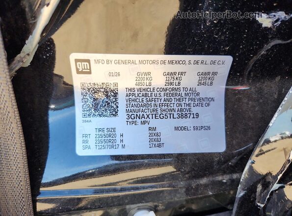 3GNAXTEG5TL388719 2026 CHEVROLET EQUINOX Black Вид підкапотного простору
