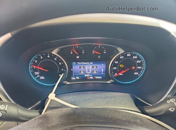 3GNAXTEV7MS149064 2021 CHEVROLET EQUINOX White Widok zestawu wskaźników
