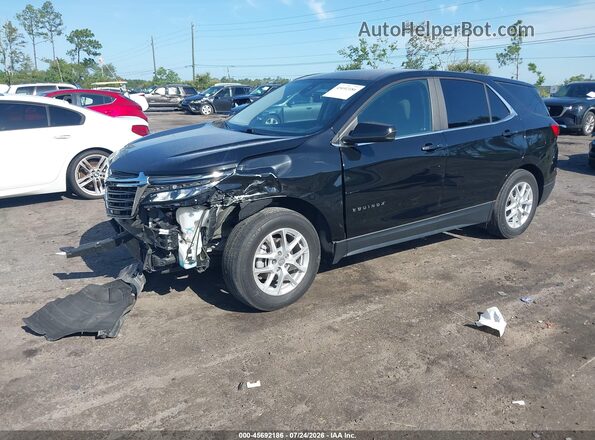 3GNAXUEG0PL233295 2023 CHEVROLET EQUINOX Black წინა მარცხენა ხედი სამი მეოთხედიდან