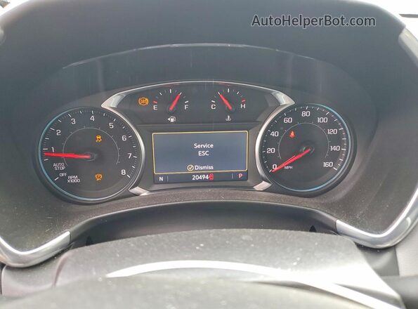 3GNAXUEG2RL107099 2024 CHEVROLET EQUINOX Blue Widok zestawu wskaźników