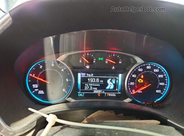 3GNAXUEU4JS602470 2018 CHEVROLET EQUINOX White Instrument cluster view