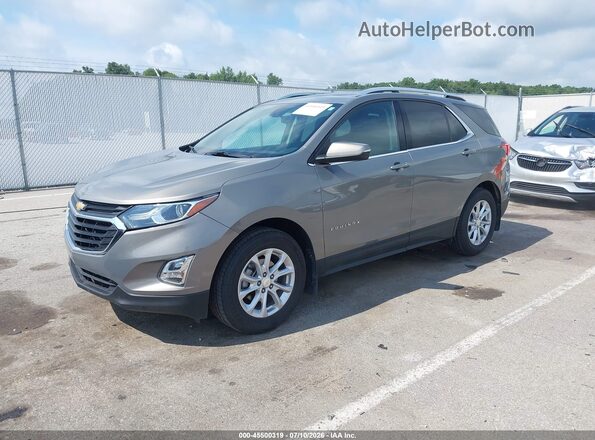 3GNAXUEUXJS609617 2018 CHEVROLET EQUINOX Gray Vista tres cuartos delantera izquierda