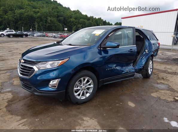 3GNAXUEV0ML314808 2021 CHEVROLET EQUINOX Blue წინა მარცხენა ხედი სამი მეოთხედიდან