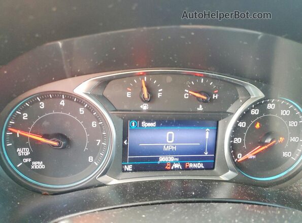 3GNAXUEV3LL202891 2020 CHEVROLET EQUINOX Черный Вид щитка приборов
