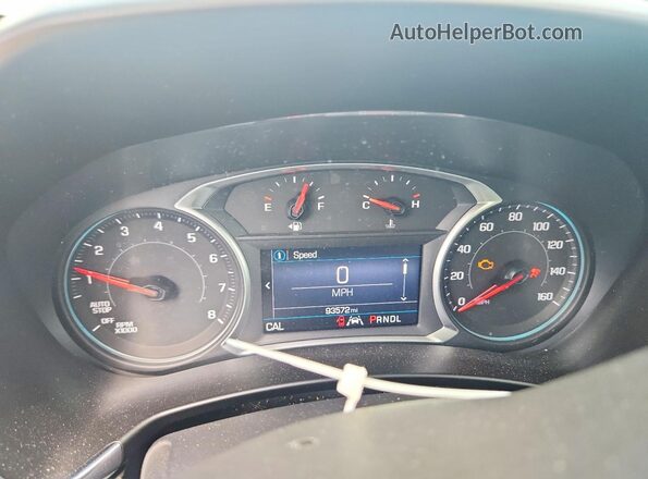 3GNAXUEV3LL326188 2020 CHEVROLET EQUINOX Черный Вид щитка приборов