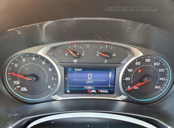 3GNAXUEV4MS173344 2021 CHEVROLET EQUINOX White Instrument cluster view