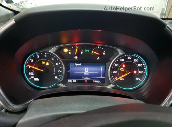 3GNAXUEV5MS111404 2021 CHEVROLET EQUINOX White Вид щитка приладів