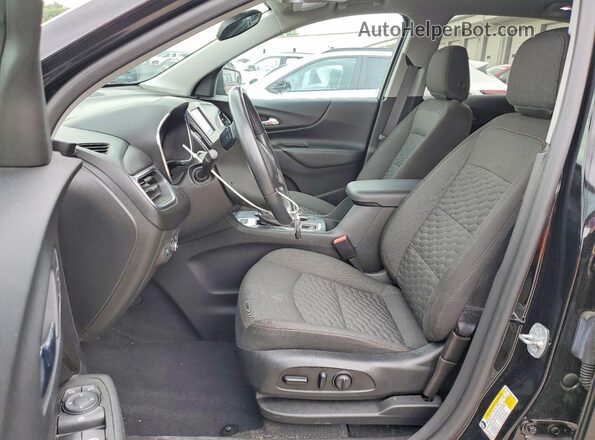 3GNAXUEV6LL256153 2020 CHEVROLET EQUINOX Black Widok wnętrza z przodu