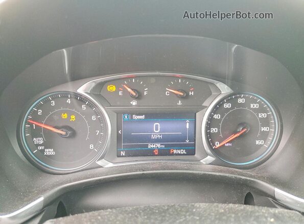 3GNAXUEV6LL256153 2020 CHEVROLET EQUINOX Black Widok zestawu wskaźników