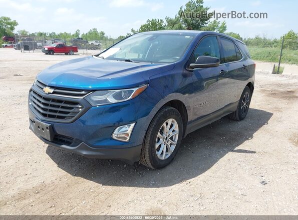 3GNAXUEV6LL265497 2020 CHEVROLET EQUINOX Blue Vista tres cuartos delantera izquierda