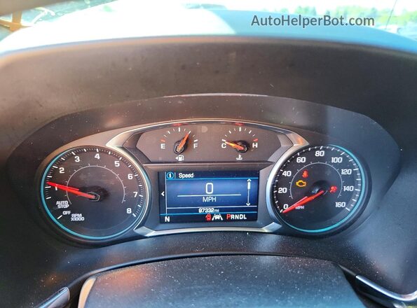 3GNAXUEV6MS134982 2021 CHEVROLET EQUINOX Blue Vista del cuadro de instrumentos