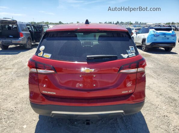 3GNAXUEV6NL192523 2022 CHEVROLET EQUINOX Red უკანა ხედი