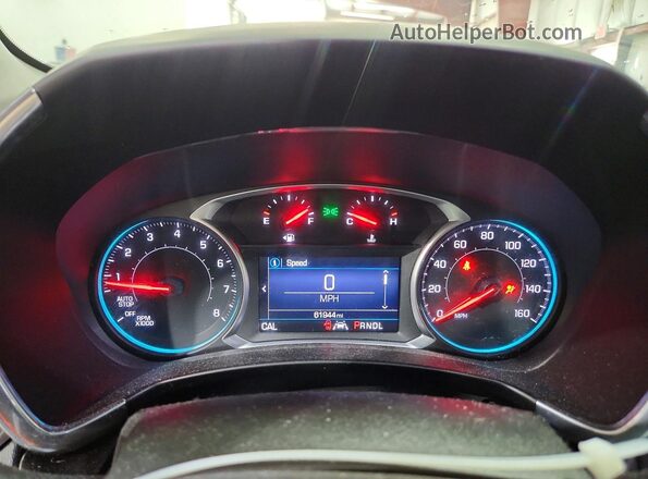3GNAXUEV7LL322421 2020 CHEVROLET EQUINOX Black Instrument cluster view