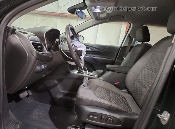 3GNAXUEV7LL322421 2020 CHEVROLET EQUINOX Black Front interior view
