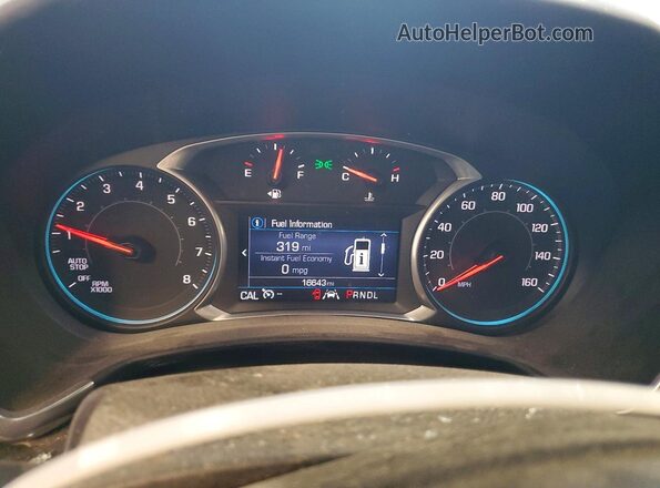 3GNAXUEV8LS538137 2020 CHEVROLET EQUINOX Red Вид щитка приладів
