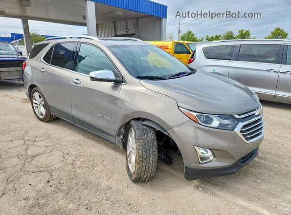 3GNAXVEV5JS607918 2018 CHEVROLET EQUINOX Желто-коричневый Передняя правая четверть