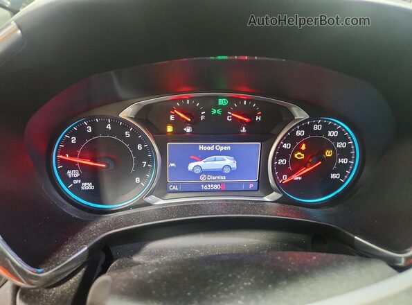 3GNAXVEX7LS525502 2020 CHEVROLET EQUINOX Silver Вид щитка приладів