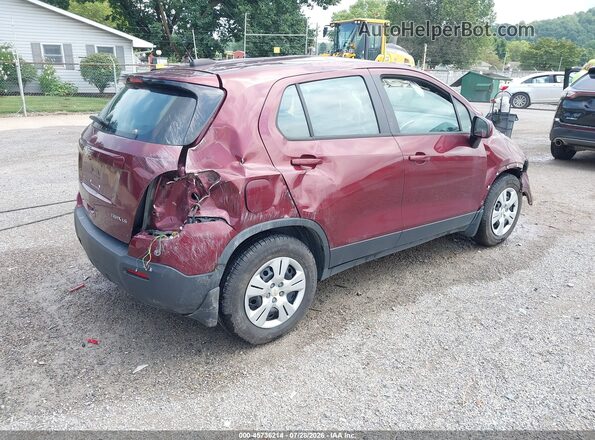 3GNCJKSB0GL244322 2016 CHEVROLET TRAX Red უკანა მარჯვენა