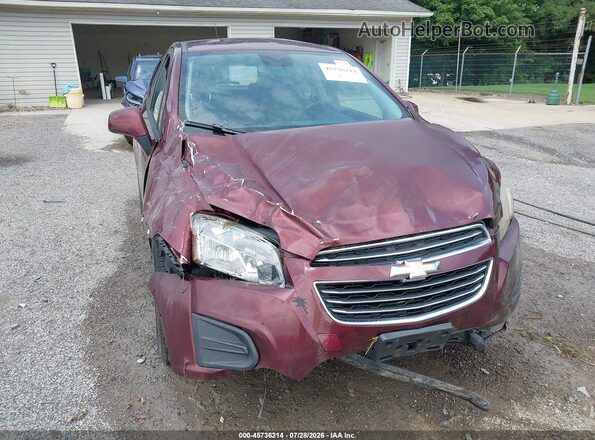 3GNCJKSB0GL244322 2016 CHEVROLET TRAX Red წინა ხედი