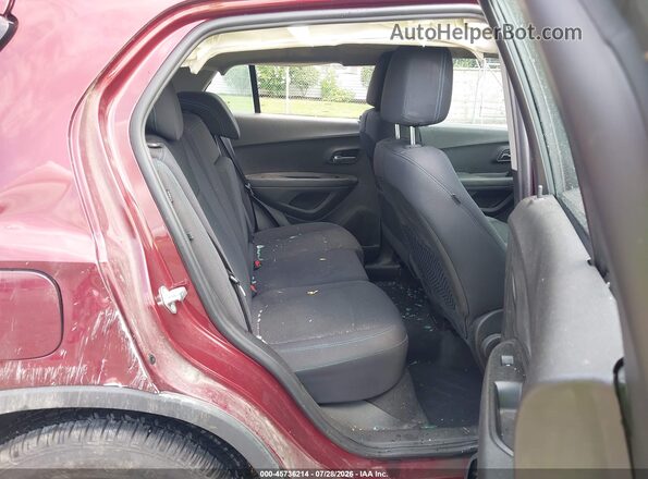 3GNCJKSB0GL244322 2016 CHEVROLET TRAX Red VIN კოდის სტიკერის ხედი