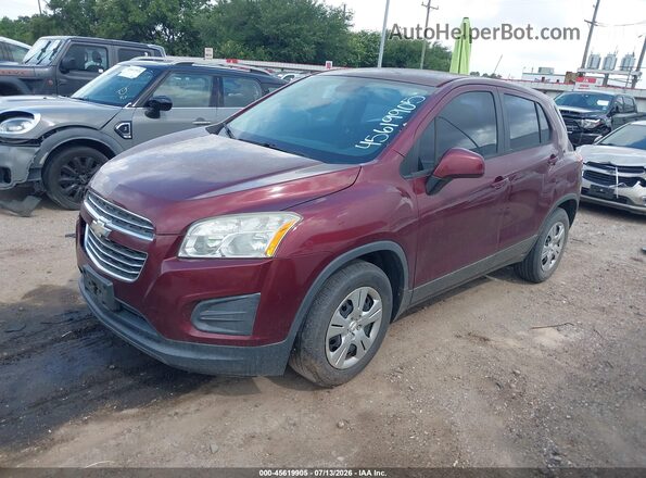 3GNCJKSB0GL260889 2016 CHEVROLET TRAX Red Vista tres cuartos delantera izquierda