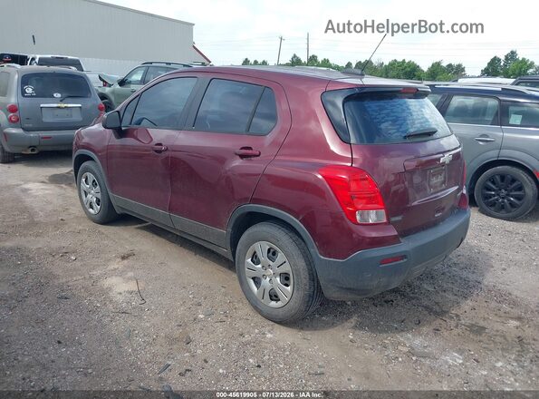 3GNCJKSB0GL260889 2016 CHEVROLET TRAX Red Trasero izquierdo