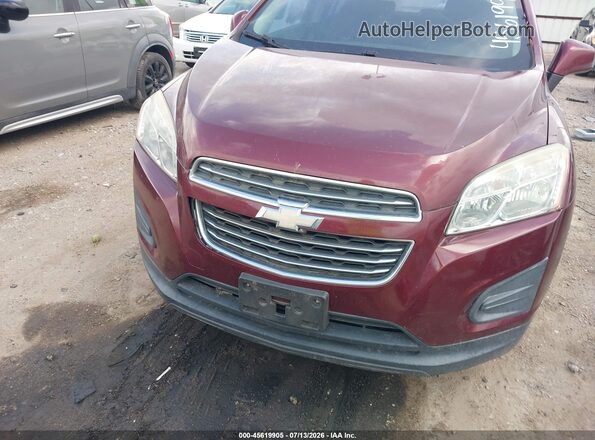3GNCJKSB0GL260889 2016 CHEVROLET TRAX Red Vista frontal