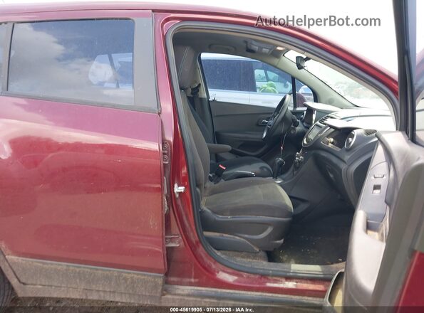 3GNCJKSB0GL260889 2016 CHEVROLET TRAX Red Vista interior delantera