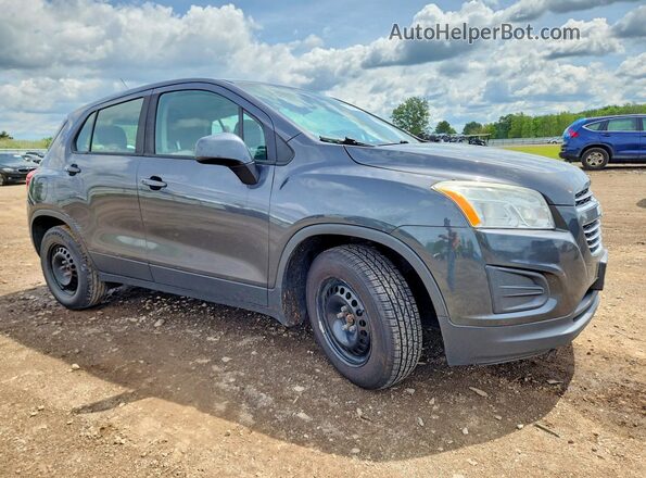 3GNCJKSB0GL275487 2016 CHEVROLET TRAX Gray Front right