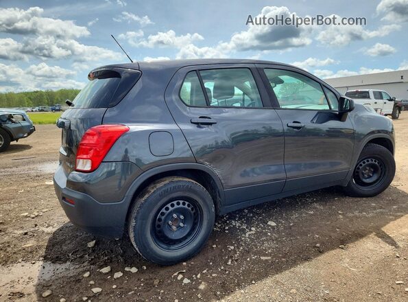 3GNCJKSB0GL275487 2016 CHEVROLET TRAX Gray Rear right
