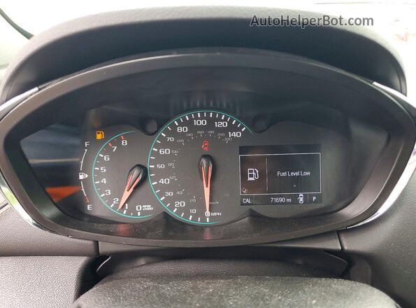 3GNCJKSB1LL167776 2020 CHEVROLET TRAX Charcoal Vista del cuadro de instrumentos