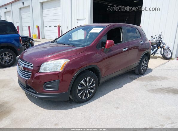 3GNCJKSB2GL257198 2016 CHEVROLET TRAX Red Передня ліва чверть
