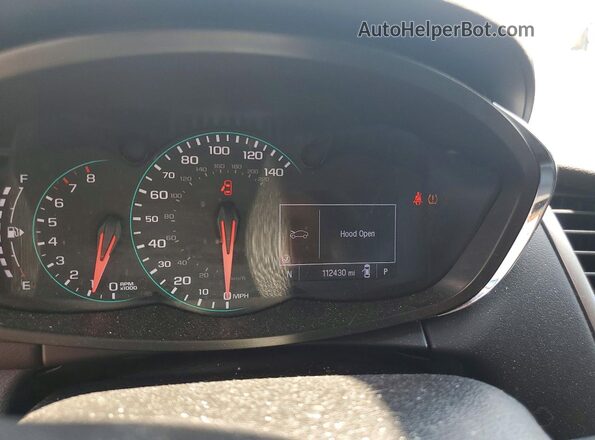 3GNCJKSB2KL162553 2019 CHEVROLET TRAX White Instrument cluster view