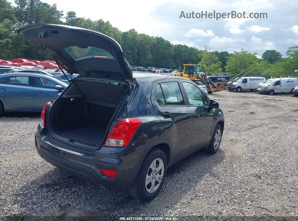3GNCJKSB2KL166604 2019 CHEVROLET TRAX Gray Trasero derecho