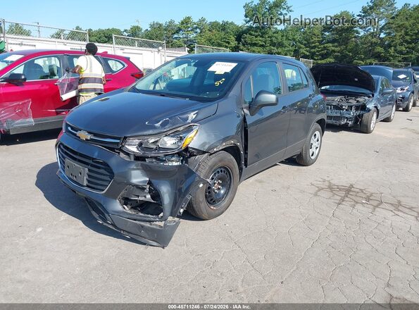 3GNCJKSB2KL166604 2019 CHEVROLET TRAX Gray Vista tres cuartos delantera izquierda