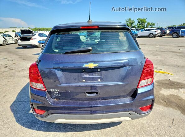 3GNCJKSB3JL199075 2018 CHEVROLET TRAX Blue Հետևի տեսք