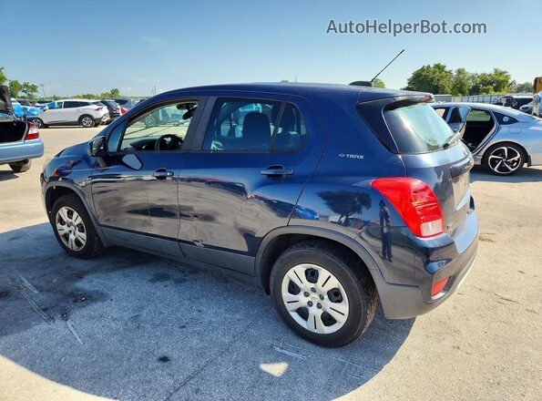 3GNCJKSB3JL199075 2018 CHEVROLET TRAX Blue Հետևի ձախ
