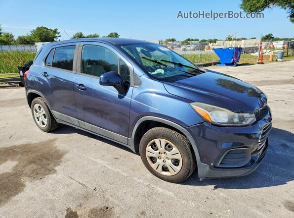 3GNCJKSB3JL199075 2018 CHEVROLET TRAX Blue Առջևի աջ