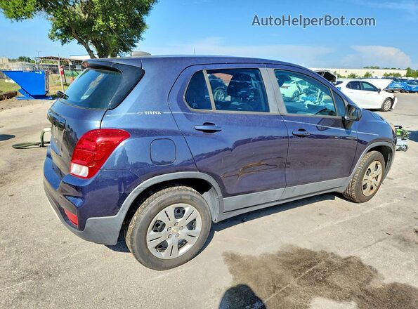 3GNCJKSB3JL199075 2018 CHEVROLET TRAX Blue Հետևի աջ