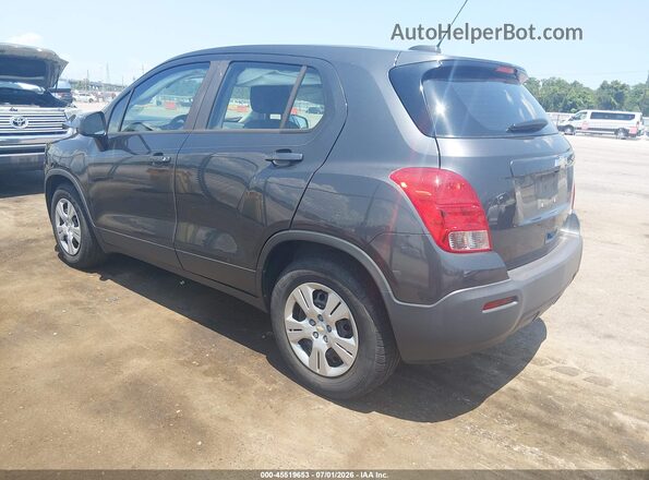 3GNCJKSB4GL277811 2016 CHEVROLET TRAX Gray Задня ліва чверть
