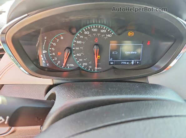 3GNCJKSB5LL148115 2020 CHEVROLET TRAX White Widok zestawu wskaźników