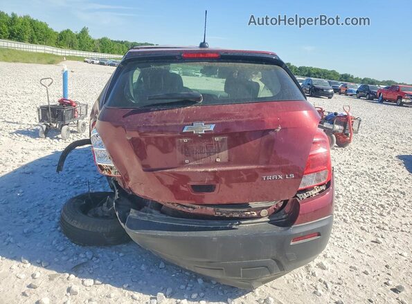 3GNCJKSB6GL135153 2016 CHEVROLET TRAX Burgundy Vista trasera