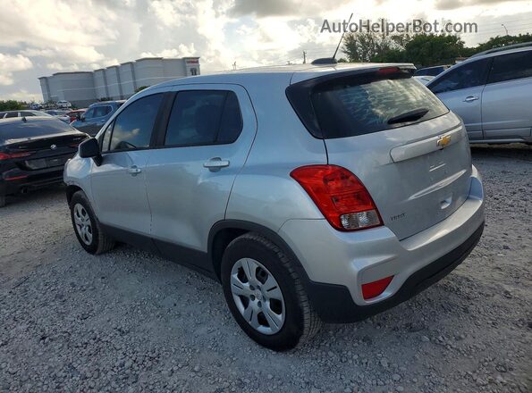 3GNCJKSB8JL260582 2018 CHEVROLET TRAX Silver Trasero izquierdo