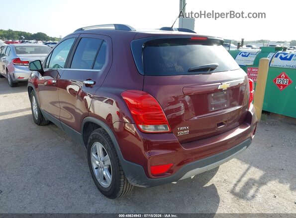 3GNCJLSB0HL254677 2017 CHEVROLET TRAX Maroon Trasero izquierdo