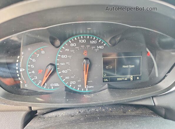 3GNCJLSB0HL285976 2017 CHEVROLET TRAX Silver Widok zestawu wskaźników