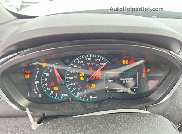 3GNCJLSB2JL184444 2018 CHEVROLET TRAX White Vista del cuadro de instrumentos