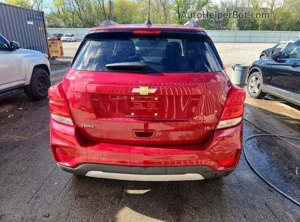 3GNCJLSB2JL408876 2018 CHEVROLET TRAX Red Rear view