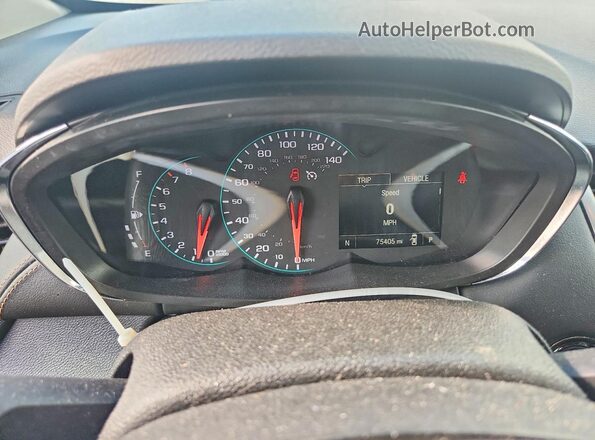 3GNCJLSB2JL408876 2018 CHEVROLET TRAX Red Instrument cluster view